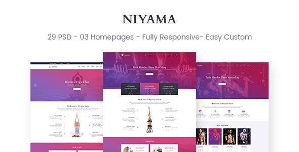 Niyama | Multipurpose Yoga & Gym, Dance HTML5 And Bootstrap  Templates