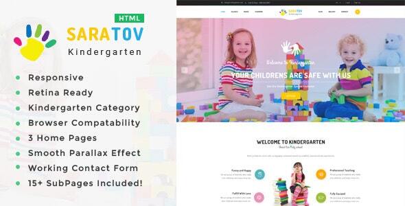 Saratov - Kindergarten & School HTML Template