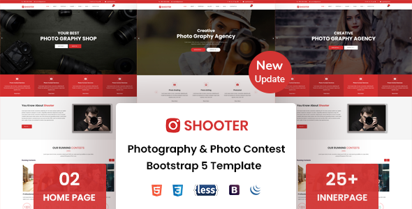 Shooter - Photography and Photo Contest Bootstrap 5 Template