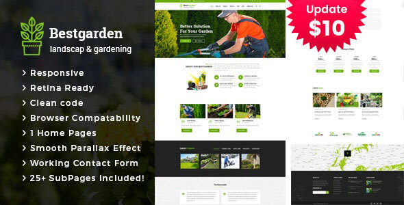 Bestgarden - Gardening and Landscaping HTML Template