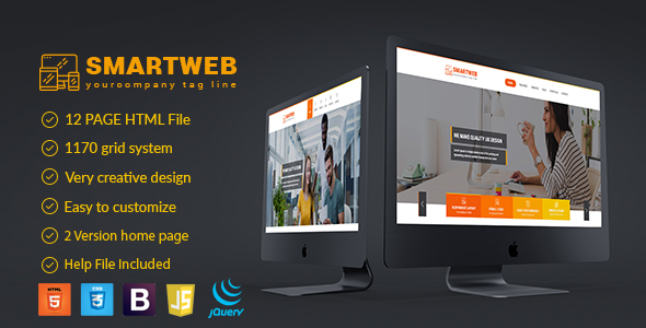 Smartweb - Freelancer Web & Graphic Agency HTML Template