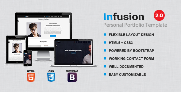 Infusion - Responsive Personal Portfolio Template