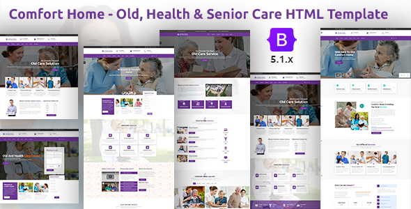 Comfort Home - Old, Health & Senior Care HTML Template