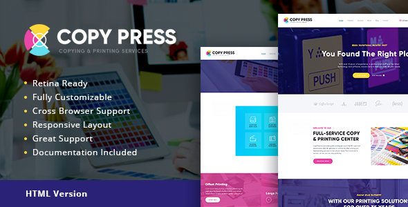 CopyPress | Type Design & Printing Services HTML Template