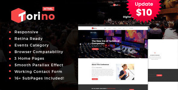 Torino - HTML Template for Conference and Event
