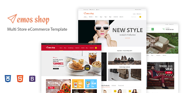 Emos - Electronics Fashion Shop eCommerce HTML Template