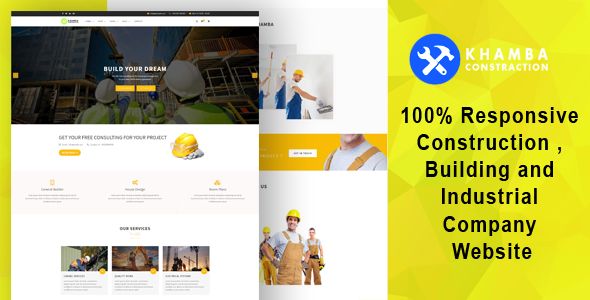 Khamba  - Construction , Building and Industrial Company HTML5 Template