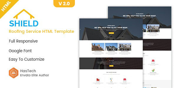 Shield - Roofing Service HTML Template