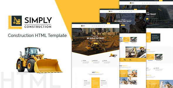 Simply - Building Company Website Template based on Bootstrap