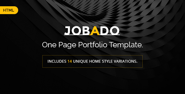 JOBADO - Responsive Dark Portfolio HTML Template