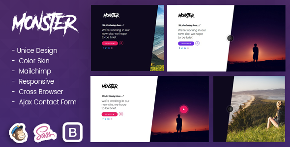 Monster - Ultimate Coming Soon Template