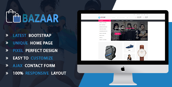 Bazaar-Multipurpose Responsive eCommerce HTML Template