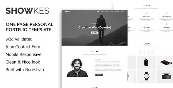 SHOWKES - Personal Portfolio HTML5 Template