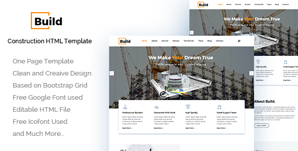 Build - Construction Building Company HTML Template