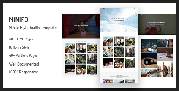 Minifo - Minimal Portfolio HTML Template
