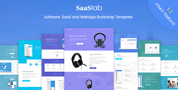 SaaSLab - Software, SaaS and WebApp Bootstrap Template