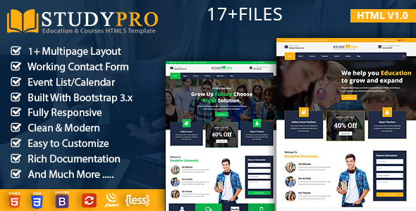 StudyPro - Education HTML Template