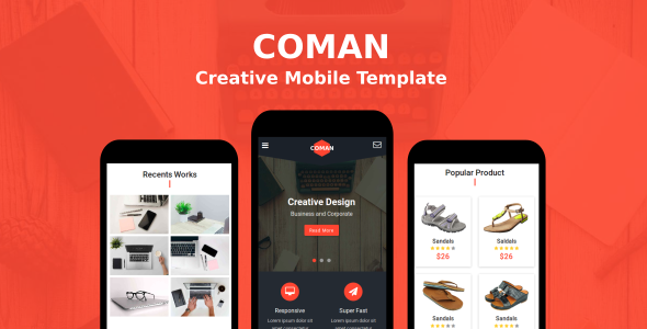 Coman - Creative Mobile Template