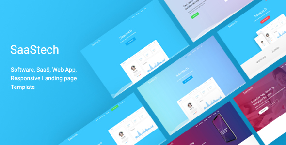 Saastech - Software, Saas, App Responsive  Template