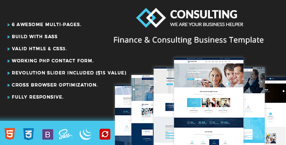 Consulting - Finance HTML Template