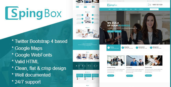 Spingbox - Professional Business HTML Template