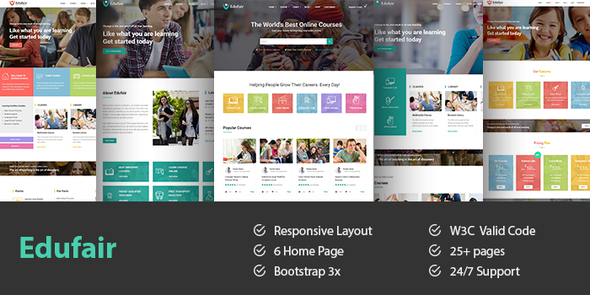 Edufair- Multipurpose HTML Template For Education