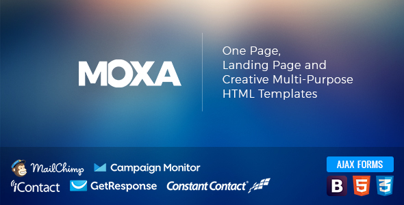 Moxa | Multi-purpose HTML Template and Landing Pages