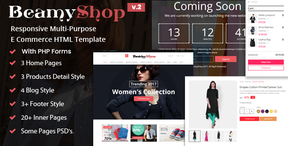 BeamyShop - Responsive Multi-Purpose eCommerce HTML Template