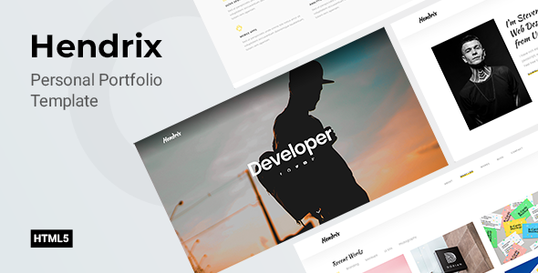 Hendrix - Personal Portfolio HTML Template
