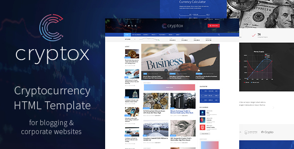 Cryptox - Cryptocurrency HTML Template