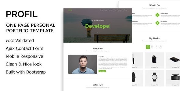 PROFIL - Personal Portfolio HTML5 Template