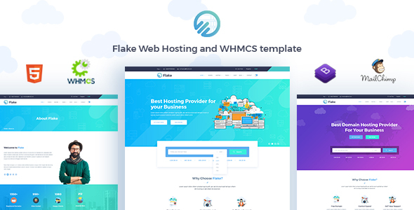 Flake Web Hosting and WHMCS Technology Template