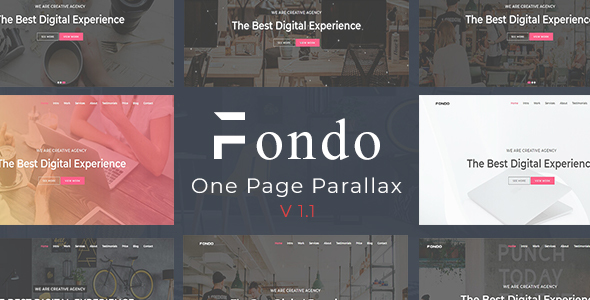 Fondo - Multipurpose One Page Parallax