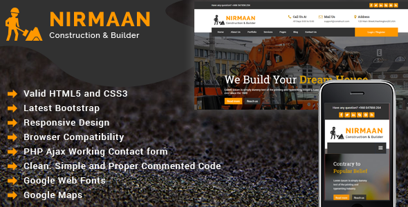 Nirmaan - Construction Company HTML Template