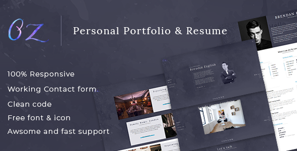 Oz - Multipurpose Portfolio HTML Template