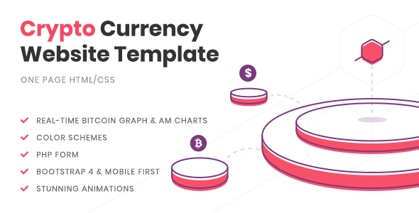 CryptDojo - Crypto Currency ICO Startup One-Page Website Template