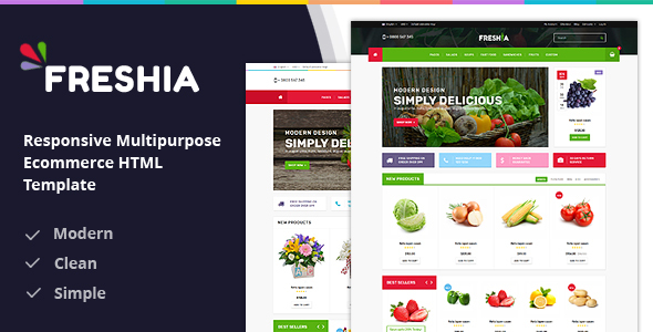 Freshia Responsive Ecommerce HTML Template