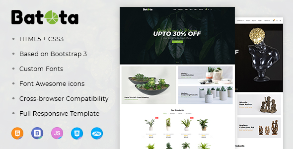 Batota E-Commerce Bootstrap Responsive Template
