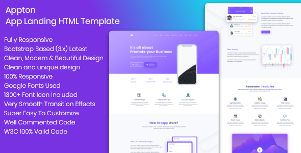 Appton App Landing Page HTML Template