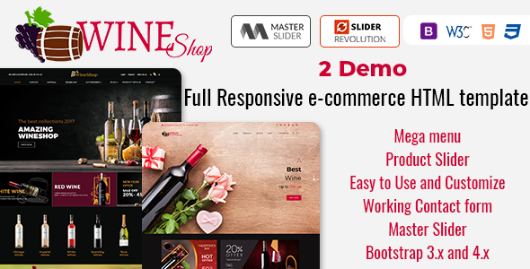 WineShop - Multi-Purpose eCommerce HTML Template
