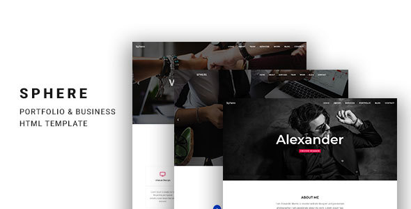 Sphere - One Page Template for Portfolio & Business