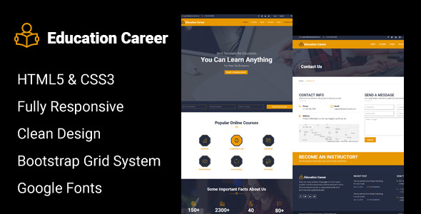 Education Career - Responsive HTML Template