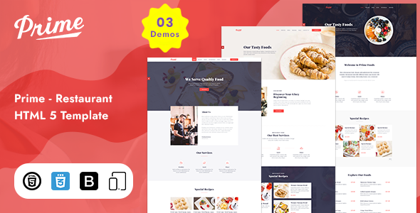 Prime - Restaurant HTML Template
