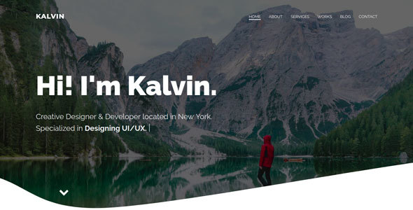 Kalvin - Personal Portfolio Template