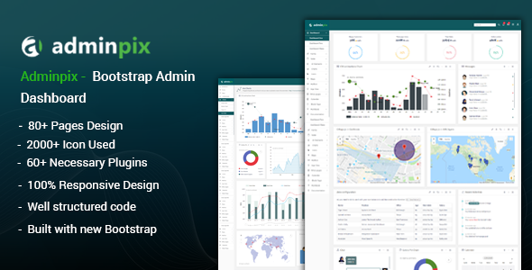 Adminpix - Bootstrap Admin Template Dashboard