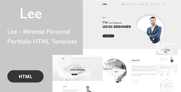 Lee - Minimal Personal Portfolio HTML Template