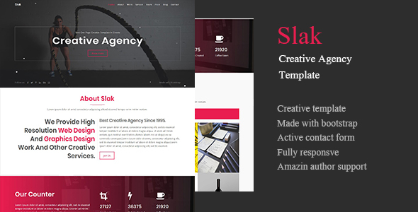 Slak-One Page Multipurpose Template