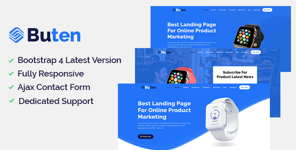 Buten - Product Landing Page