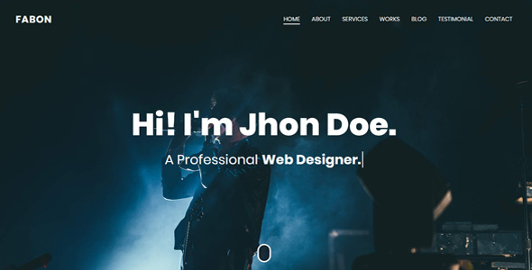 Fabon - Personal Portfolio Template