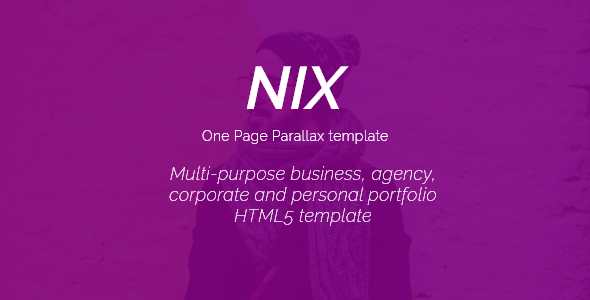 Nix - One Page Parallax